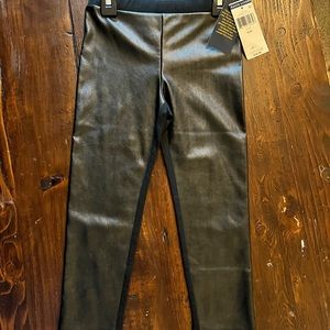 NWT RALPH LAUREN Pleather leggings 4/4t